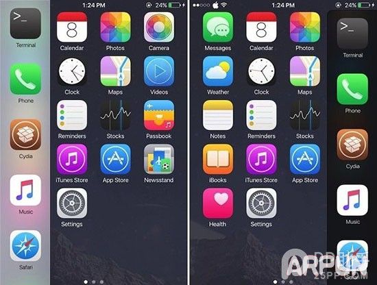 iOS8.4ԽӦDockBar 豸ЧiOS8.4ԽӦDockBar 豸Ч arpun.com