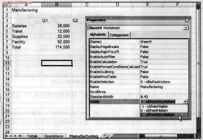 如何在Excel2007隐藏显示工作表