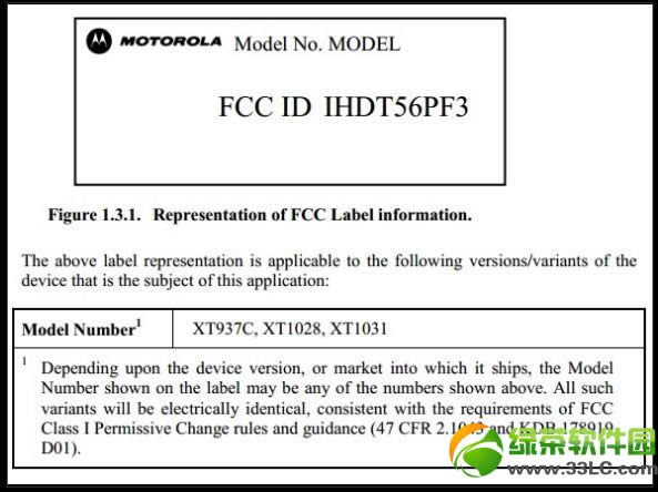 Moto X۰ͨFCC֤ ڷ