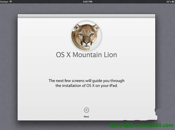 ƵOS X Mountain Lion for iPad DreamBoard}