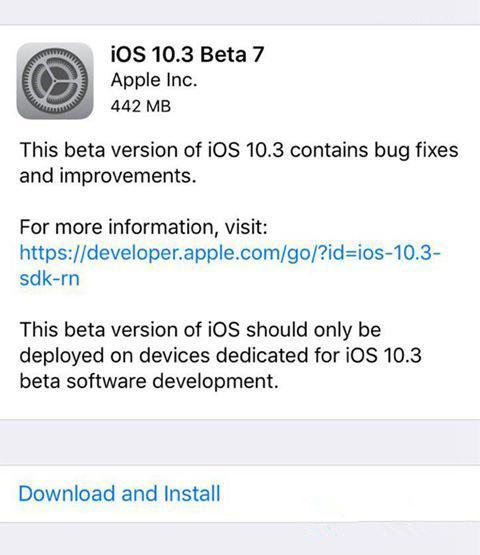 
iOS10.3 Beta7_iOS10.3 Beta7Bata6